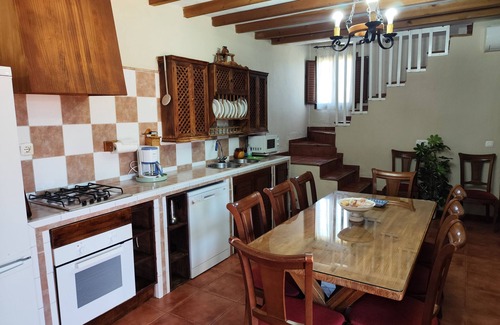 El Borge House | Home In Tranquil Mountains with Pool, Terrace, Balcony & Wi-Fi; Parking Available
