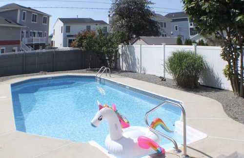 Point Pleasant Beach House | Home with IN-GROUND HEATED POOL best for large families 7 min walk to boardwalk