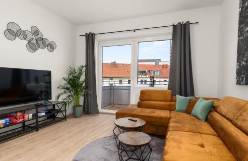 Bielefeld Apartment | HOMELY-Apartment ManhattanART, Zentral, Parkplatz, Billard,PS4, Dart, Balkon