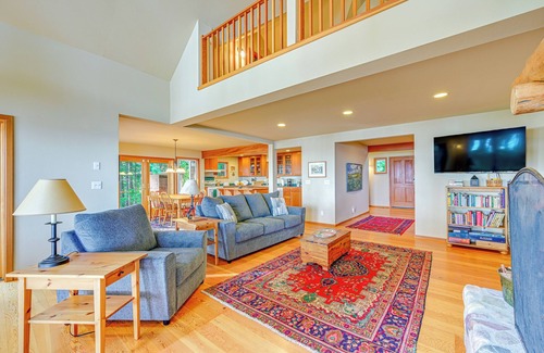 Brinnon Cabin | Hood Canal Home w/Stunning Views & Private Beach