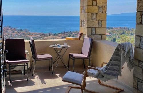 Lefktro House | Horizon Villa Mani - Seaview Family Friendly House