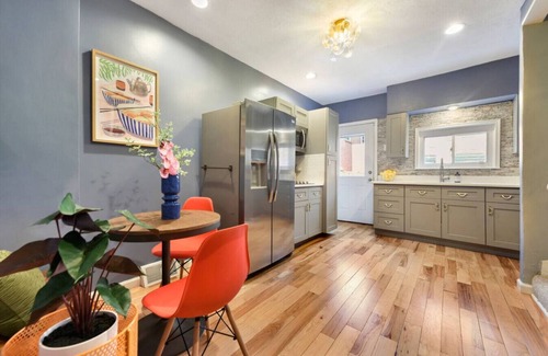 Lawrenceville House | ★HostWise Stays★ Private Hot Tub | King Bed | Workspace | Kids Welcome!