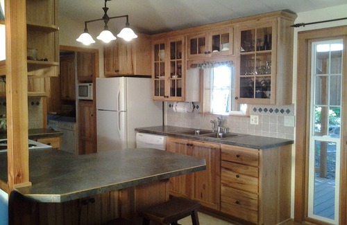 Pine Hollow Cabin | Hot tub, Wi Fi, Pets OK on the canal nice view of reservoir year round-