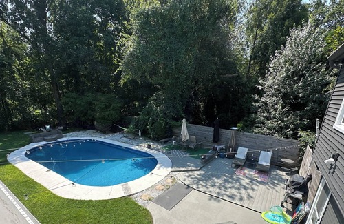 Norwalk House | House w/ Pool, 2 bedrooms , beautiful kitchen fenced in backyard patio , grill