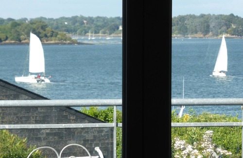 Baden House | House with view of the Morbihan Gulf, access to the port, large garden, 2-minute walk to the beach