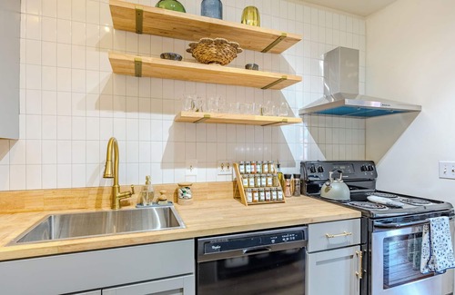 Downtown Apartment | Huge 1br apt, baby-friendly, dogs, walkable downtown