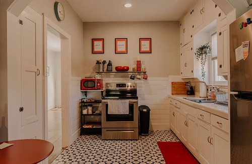 Kerrville House | Humble Digs—Location, bikes, fire pit, foosball