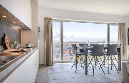 Bredene Apartment | Huswell - Bright apartment with seaview