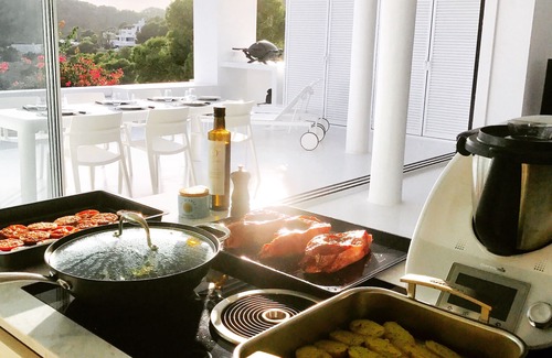 Playa de S'Estanyol Apartment | Ibiza, Roca Llisa Luxurious loft with stunning sea views