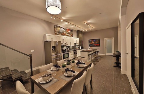Downtown Edmonton Apartment | Ice District | 2 Kings | Private Parking | Patio