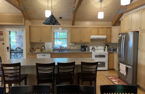 Gray House | Ideal 2-family, Huge Main Room, Great Beach, Screened Porch/Patio with Fireplace