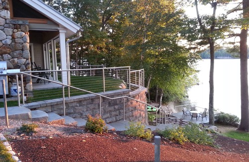 Gray House | Ideal 2-family, Huge Main Room, Great Beach, Screened Porch/Patio with Fireplace
