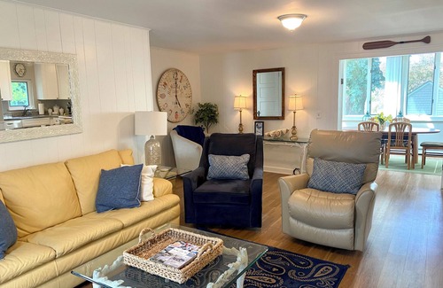 Madison House | Ideal Madison vacation home just steps to private beach!