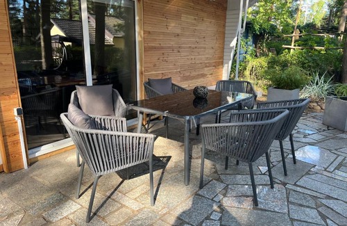 Felixsee Apartment | Idyllischer Bungalow am Badesee