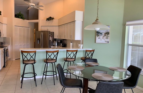 Palmer Ranch House | Immaculate, quiet, pet and family-friendly pool home backing on pond