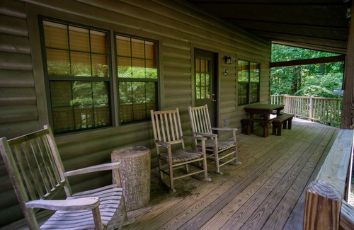 Helen Cabin | In the Woods feel, Walk to Town, Hot tub! Dogs Welcome, Fire Pit