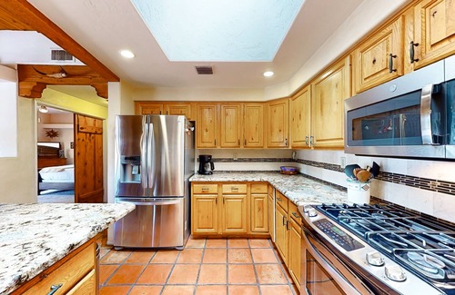 Hohokam Estates House | Incredible mountain view dog-friendly home with pool, full kitchen, grill, & TV