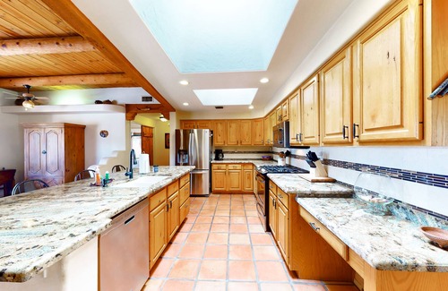 Hohokam Estates House | Incredible mountain view dog-friendly home with pool, full kitchen, grill, & TV