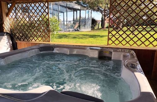 Les Hermites House | Indoor/heated pool, Nordic spa