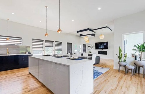 Council Bluffs House | Industrialized Modernly Designed Upscale Retreat