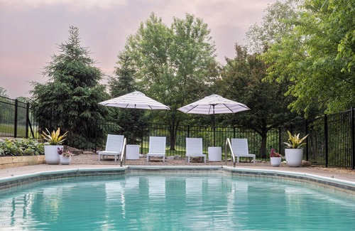 Mount Liberty Cabin | Inground Pool, Hot Tub, Fire Pit at Large Log Cabin near Mohican State Park