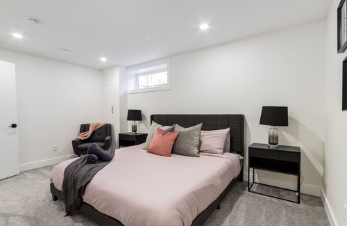 Chestermere Apartment | "Inky & Rose" Stylish Two Bedroom Lower Suite