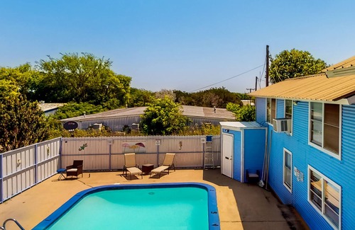 Laguna Park House | Inviting dog-friendly apartment with patio, W/D, & shared pool, hot tub