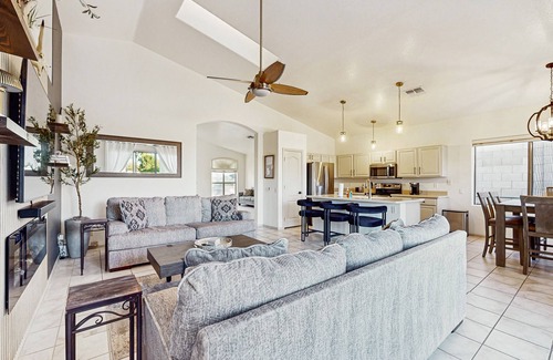 Foothills House | Inviting home with pool, hot tub, enclosed yard, fast WiFi, & W/D