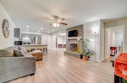 Pecan Valley House | Inviting home with heated pool and dog-friendly