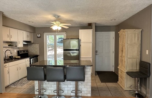 High Point House | Inviting lakefront home with firepit, balcony & W/D - dog-friendly