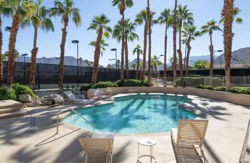 Palm Desert Condo | Ironwood Mid Century lux renovation with private Jacuzzi and decks