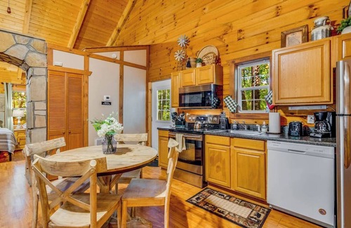 Sautee Nacoochee Cabin | Jacuzzi Cabin Fireplace + Deck 5.9 Mi to Helen