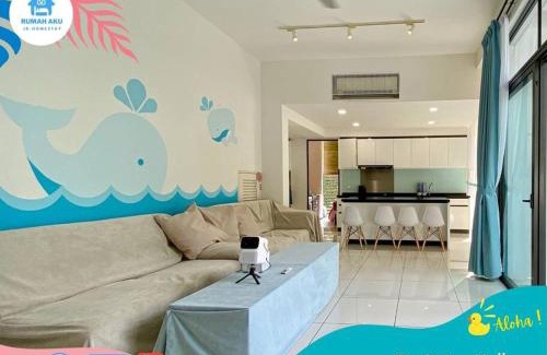 Gelang Patah Villa | Johor Bahru Villa-KTV Pool Bbq Netflix Soccer-AlohaGardenVilla by RumahAku JB Homestay