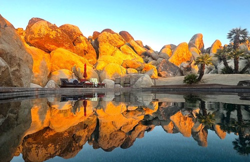 Panorama Heights House | Joshua Tree Retreat Private Pool, Gardens & Cave-Inspired Estate