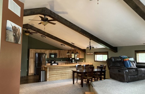 Evergreen House | Kalispell Barn near Whitefish Resort and Glacier Park