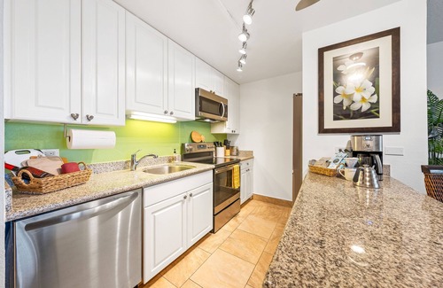 Wailua Condo | Kapaa Shore Resort A307, Oceanfront, Walk to Shops, Restaurants, Beaches