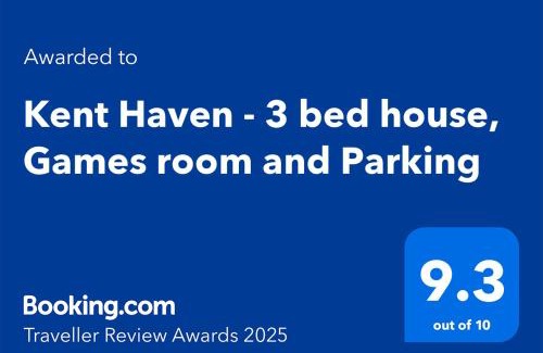 Singlewell House | Kent Haven - 3 bed house, Games room and Parking