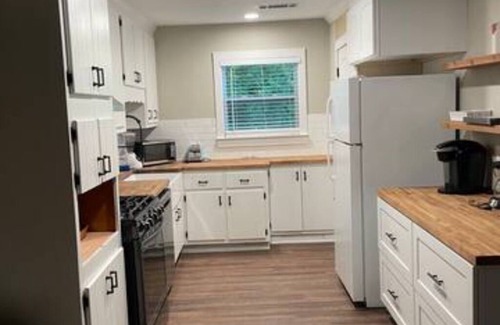 Roswell Apartment | KING bed + walk to food & nature. Long-Term Okay!