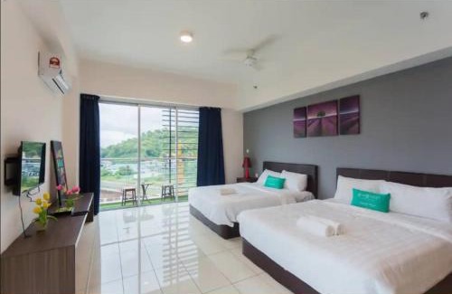 Tanjung Aru Apartment | KK studio [B]/2 Queen Bed/Netflix/Free Parking