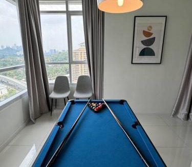 Kuala Lumpur Apartment | KL East Mall-TheRidge-PS4-Pool Table-Netflix