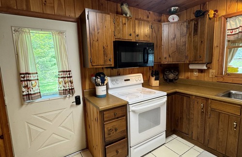Milford House | Knotty Pine - Private cabin nestled in the woods, fire pit, near CDP/ASV