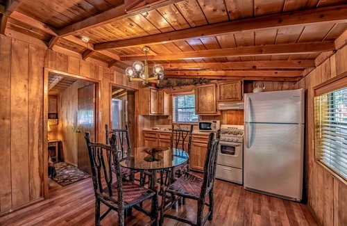 Ruidoso Cabin | Knotty Pine | Upper Canyon Cabin Hot Tub & Wildlife