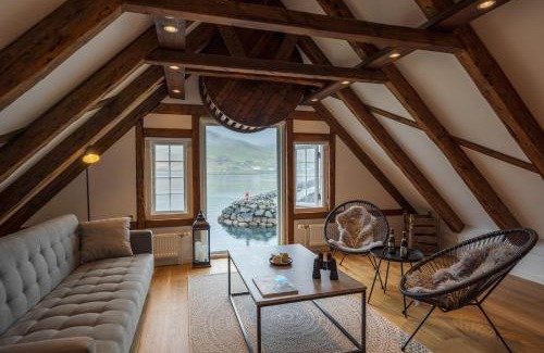 Sorvagur Apartment | Løðupakkhúsið - Historical Warehouse - Top Floor