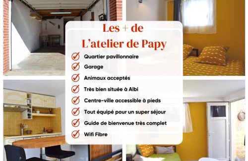 Albi Apartment | L'atelier de Papy d'Albi - Parking - Centre Albi accessible à pied