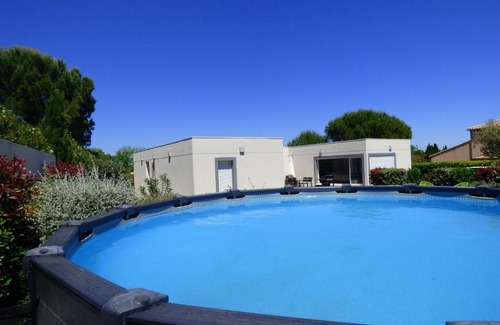 Alignan-du-Vent Villa | "L'Atrium"-Villa de standing -Piscine-Spa-Salle de jeux