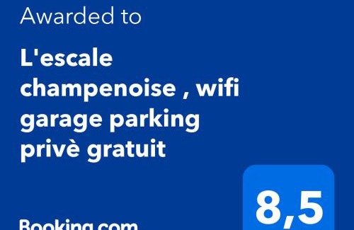 Chalons-en-Champagne Apartment | L'escale champenoise , wifi garage parking privè gratuit
