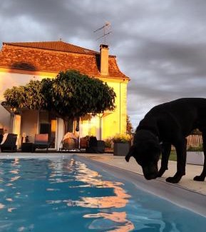 Rivehaute House | "L'OSTAU", GRAND APPARTEMENT 84 m2 AVEC JARDIN, PISCINE, SALLE DE SPORT