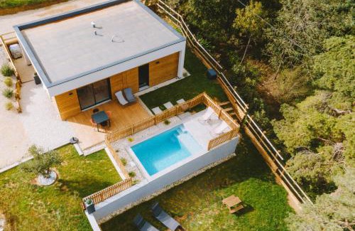 Ozon Villa | La BOOA - Écolodge en Ardèche - Piscine privée - Ecolodgîte