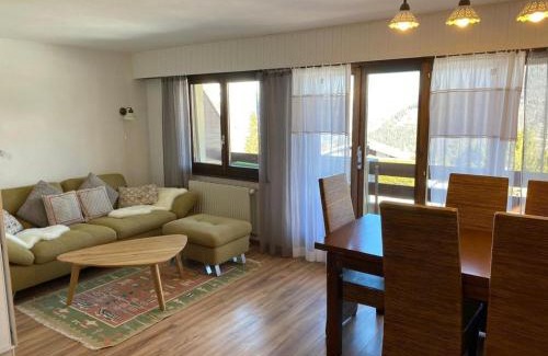 La Tzoumaz Apartment | La Foret 42 2 bedroom apartment with parking and sauna