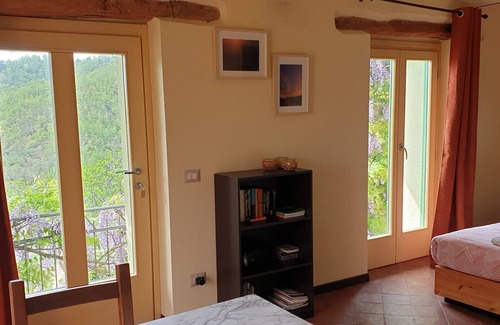 Merana Other | La Ginestra studio apartment with a view of Merana's medieval tower